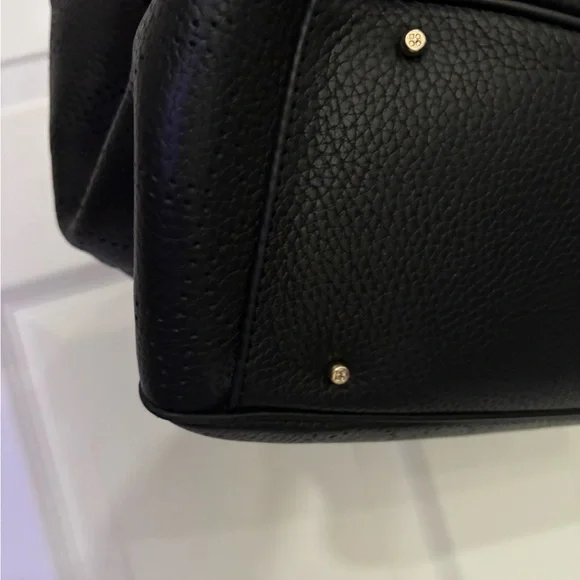 EUC Kate Spade Noel Rue Black Tote Perforated Pebbled Leather Handbag - Picture 6 of 15